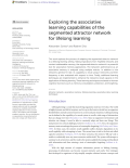 Exploring the associative learning capabilities of the segmented attractor network for lifelong learning