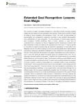Extended Goal Recognition: Lessons from Magic