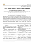 Factor-Criterion Model of Cryptoassets Viability Assessment