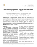 Fault Tolerance Mechanism for Software Application Through Fog Computing as Middleware