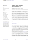 Feature alignment as a generative process
