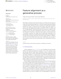 Feature alignment as a generative process