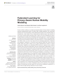 Federated Learning for Privacy-Aware Human Mobility Modeling