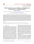 Fintech innovations, scope, challenges, and implications in Islamic Finance: A systematic analysis