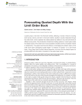 Forecasting Quoted Depth With the Limit Order Book