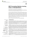 GDP Forecasting: Machine Learning, Linear or Autoregression?