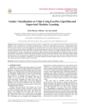 Gender Classification on Video Using FaceNet Algorithm and Supervised Machine Learning