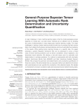 General-Purpose Bayesian Tensor Learning With Automatic Rank Determination and Uncertainty Quantification