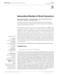 Generative Models of Brain Dynamics