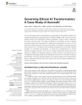 Governing Ethical AI Transformation: A Case Study of AuroraAI