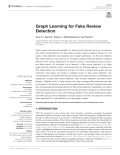 Graph Learning for Fake Review Detection