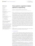 How systemic cognition enables epistemic engineering