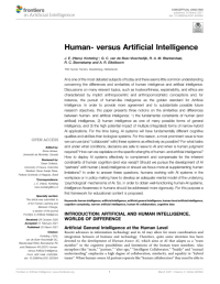 Human- versus Artificial Intelligence