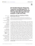 ICT Enabled Disease Diagnosis, Treatment and Management—A Holistic Cost-Effective Approach Through Data Management and Analysis in UAE and India