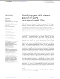 Identifying geopolitical event precursors using attention-based LSTMs