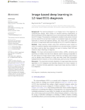 Image based deep learning in 12-lead ECG diagnosis