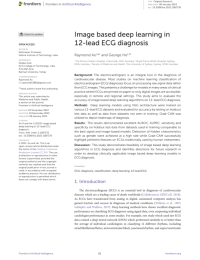 Image based deep learning in 12-lead ECG diagnosis