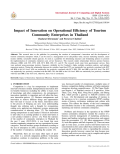 Impact of Innovation on Operational Efficiency of Tourism Community Enterprises in Thailand