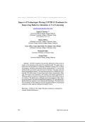 Impact of Technologies During COVID-19 Pandemic for Improving Behavior Intention to Use E-learning