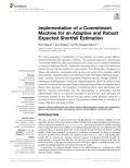 Implementation of a Commitment Machine for an Adaptive and Robust Expected Shortfall Estimation