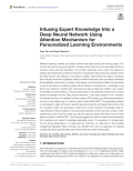 Infusing Expert Knowledge Into a Deep Neural Network Using Attention Mechanism for Personalized Learning Environments