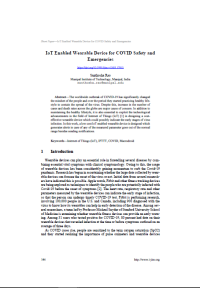 IoT Enabled Wearable Device for COVID Safety and Emergencies