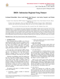 IRSD: Indonesian Regional Song Dataset