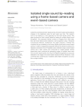 Isolated single sound lip-reading using a frame-based camera and event-based camera