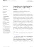 Jersey number detection using synthetic data in a low-data regime