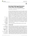 Kernelized Heterogeneity-Aware Cross-View Face Recognition