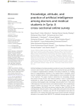 Knowledge, attitude, and practice of artificial intelligence among doctors and medical students in Syria: A cross-sectional online survey
