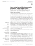 Leveraging Guided Backpropagation to Select Convolutional Neural Networks for Plant Classification