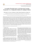 Leveraging Wearable Sensors And Supervised Learning Progression As a Configurable Solution For Epileptic Patients