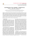Load Balancing in Fog Computing: A Detailed Survey