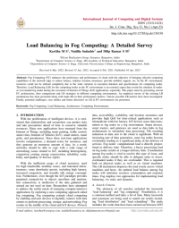 Load Balancing in Fog Computing: A Detailed Survey