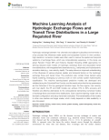 Machine Learning Analysis of Hydrologic Exchange Flows and Transit Time Distributions in a Large Regulated River