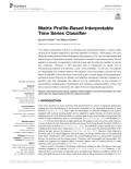 Matrix Profile-Based Interpretable Time Series Classifier