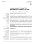 Neural Network Training With Asymmetric Crosspoint Elements
