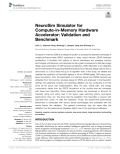 NeuroSim Simulator for Compute-in-Memory Hardware Accelerator: Validation and Benchmark