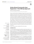 Online Brand Community User Segments: A Text Mining Approach
