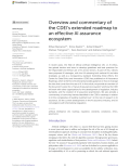 Overview and commentary of the CDEI’s extended roadmap to an effective AI assurance ecosystem