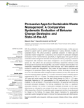 Persuasive Apps for Sustainable Waste Management: A Comparative Systematic Evaluation of Behavior Change Strategies and State-of-the-Art