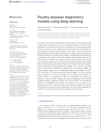 Poultry diseases diagnostics models using deep learning