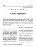Proposed Method to Allocate the Blood Units by Using a Hybrid of Real-Time Algorithms on the Cloud Environment