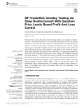 QF-TraderNet: Intraday Trading via Deep Reinforcement With Quantum Price Levels Based Profit-And-Loss Control
