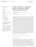 Qluster: An easy-to-implement generic workflow for robust clustering of health data
