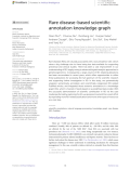 Rare disease-based scientific annotation knowledge graph
