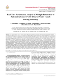 Real-Time Performance Analysis of Multiple Parameters of Automotive Sensor’s CAN Data to Predict Vehicle Driving Efficiency