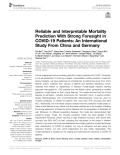 Reliable and Interpretable Mortality Prediction With Strong Foresight in COVID-19 Patients: An International Study From China and Germany