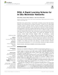 ROA: A Rapid Learning Scheme for In-Situ Memristor Networks